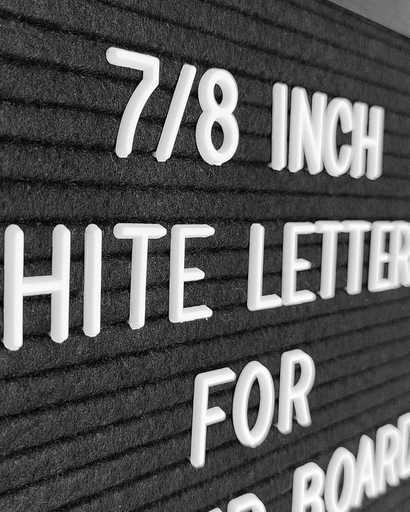 G GAMIT Felt Letter Board Letters Set, Pre-Cut 340pcs 7/8inch(0.875") White Letters Only(No Board Included) - Image 4